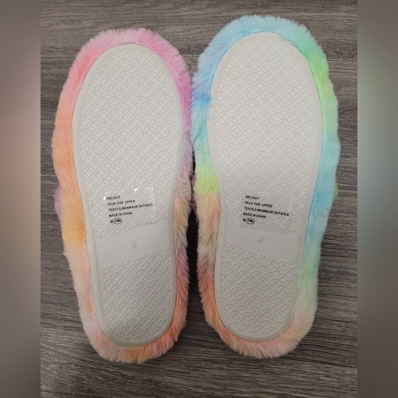 Jellypop Multicolor Fuzzy Slippers - Picture 4 of 4
